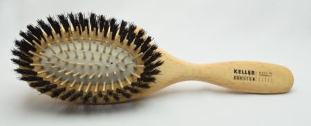 Große oval Multi-Pneumatik Buchenholz Haarbürste mit echten Holzstiften und reinen Wildschweinborsten